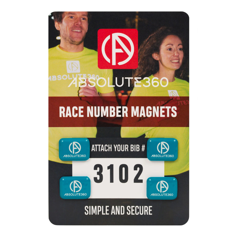 Absolute 360 Race Number Magnets Green