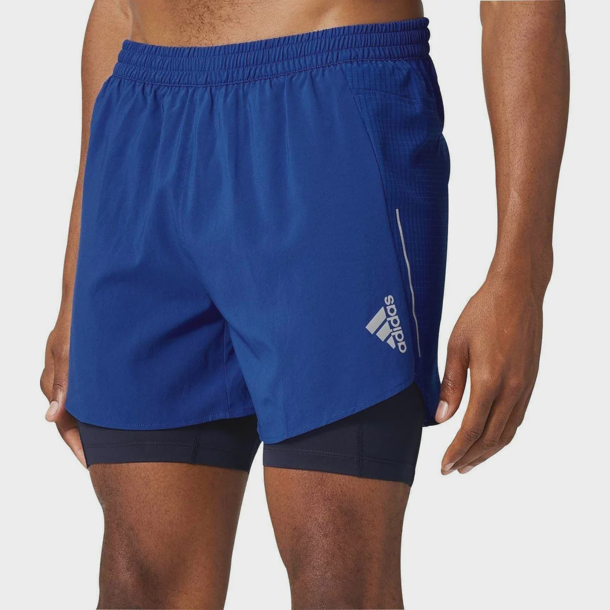 Adidas Mens D4R 2In1 Running Short Run Company