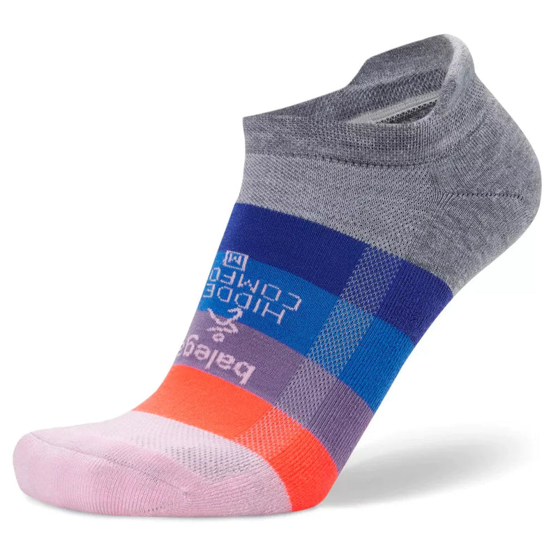 Balega Unisex Hidden Comfort Running Sock Midgrey | Swift Violet / Small