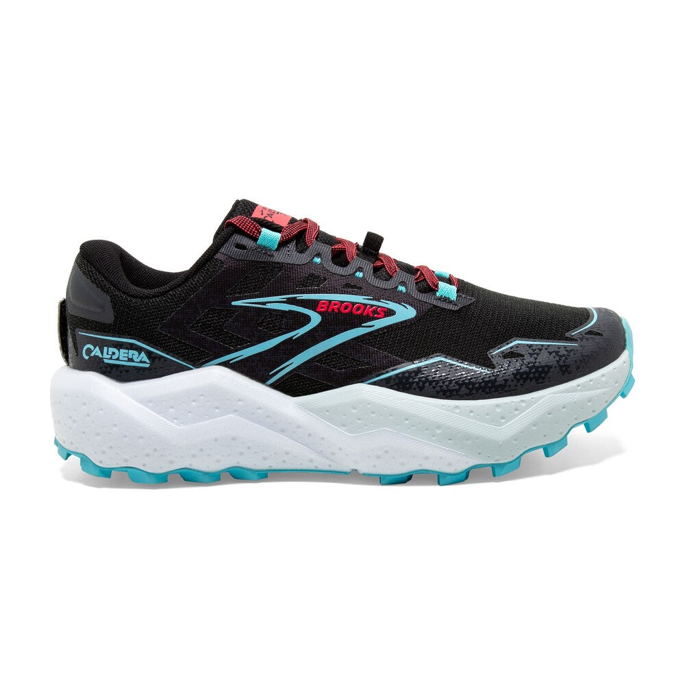 Brooks Women's Caldera 7 Trail Shoe Black/Ebony/Bluefish / 5