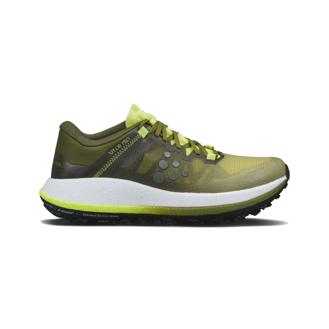 Craft Men's Xplor PRO Running Shoe 8.5 / Leaf/Contrast Yellow