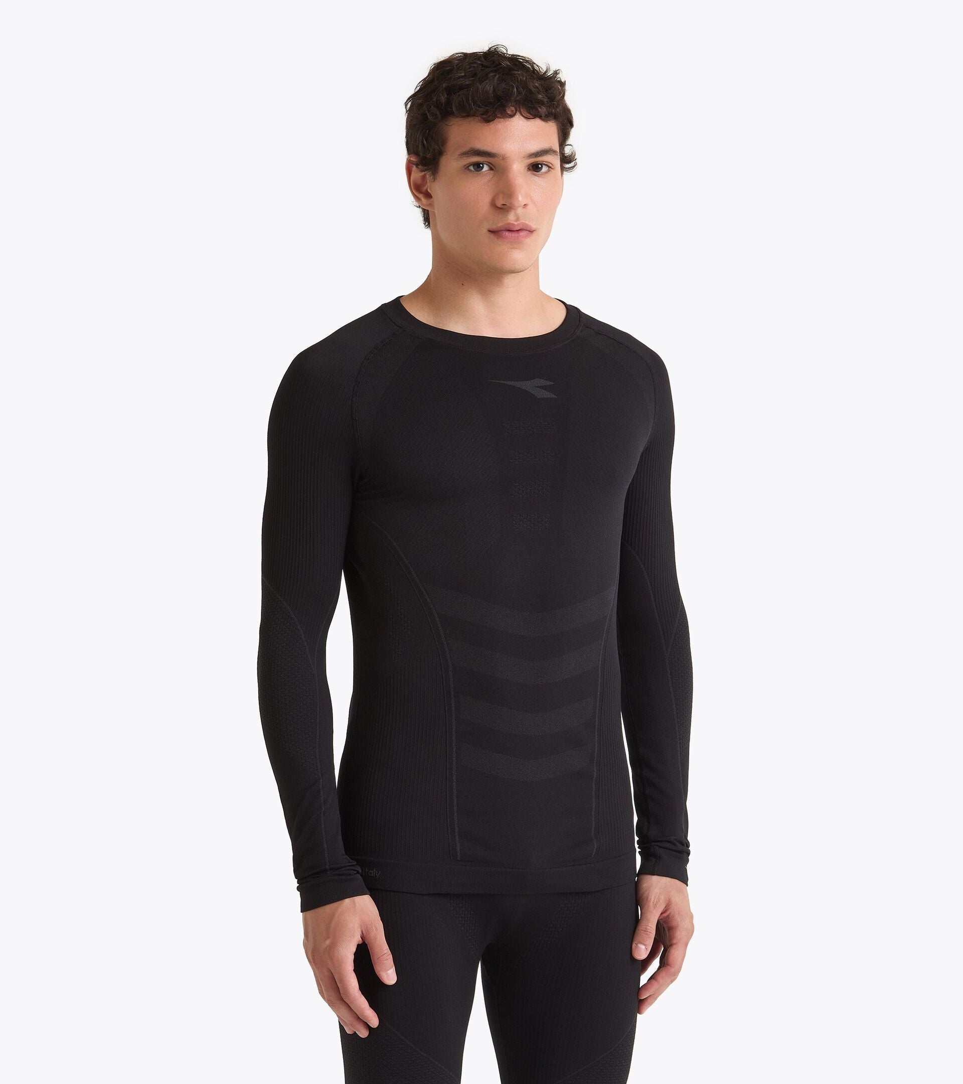 Diadora Men's Long-Sleeve T-Shirt Stratozero Black / S/M