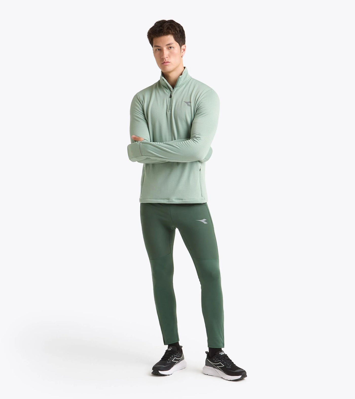 Diadora Men's Run Tights with Winter Protection