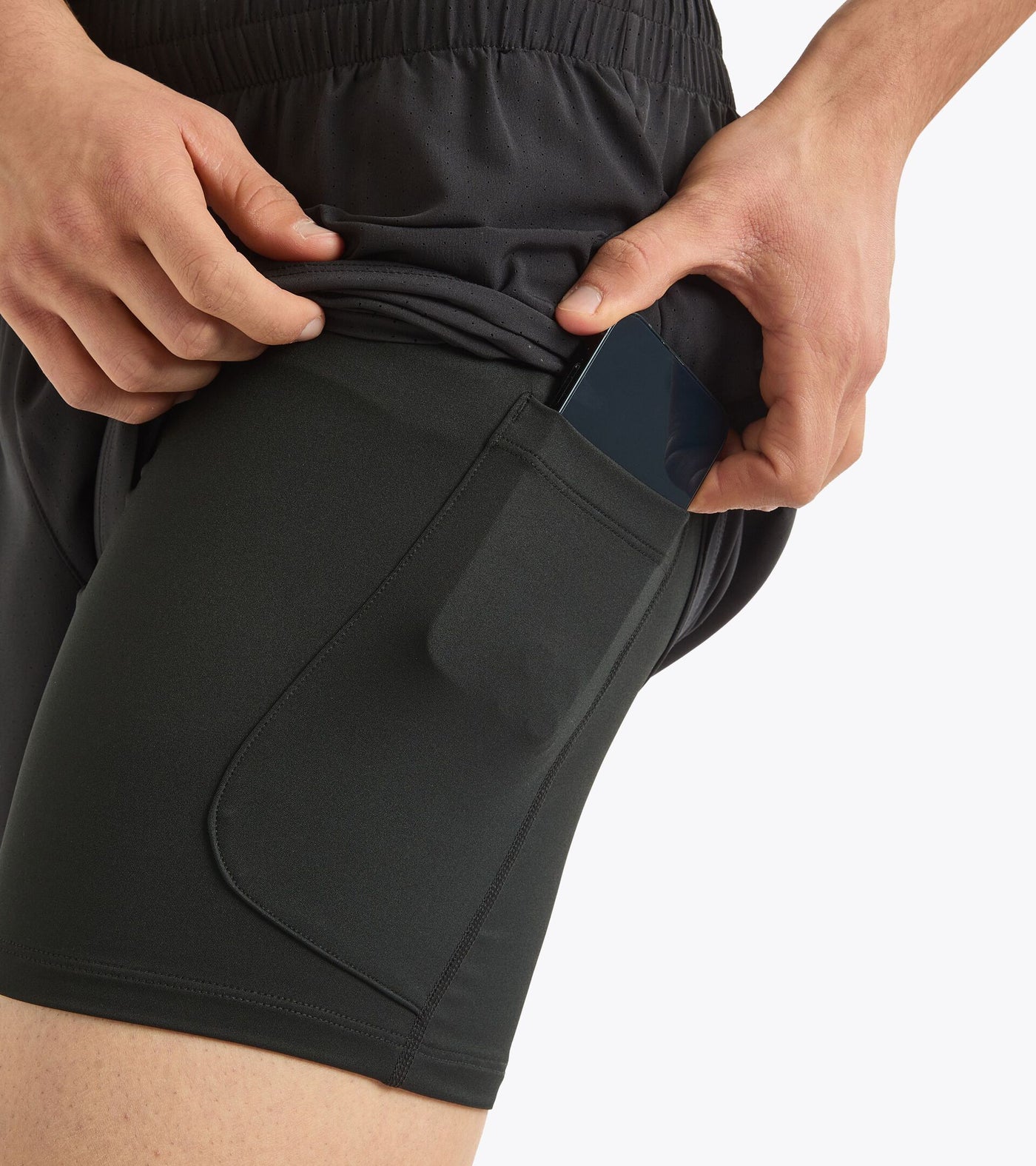 Diadora Men's Shorts 2in1 5'' Run Crew