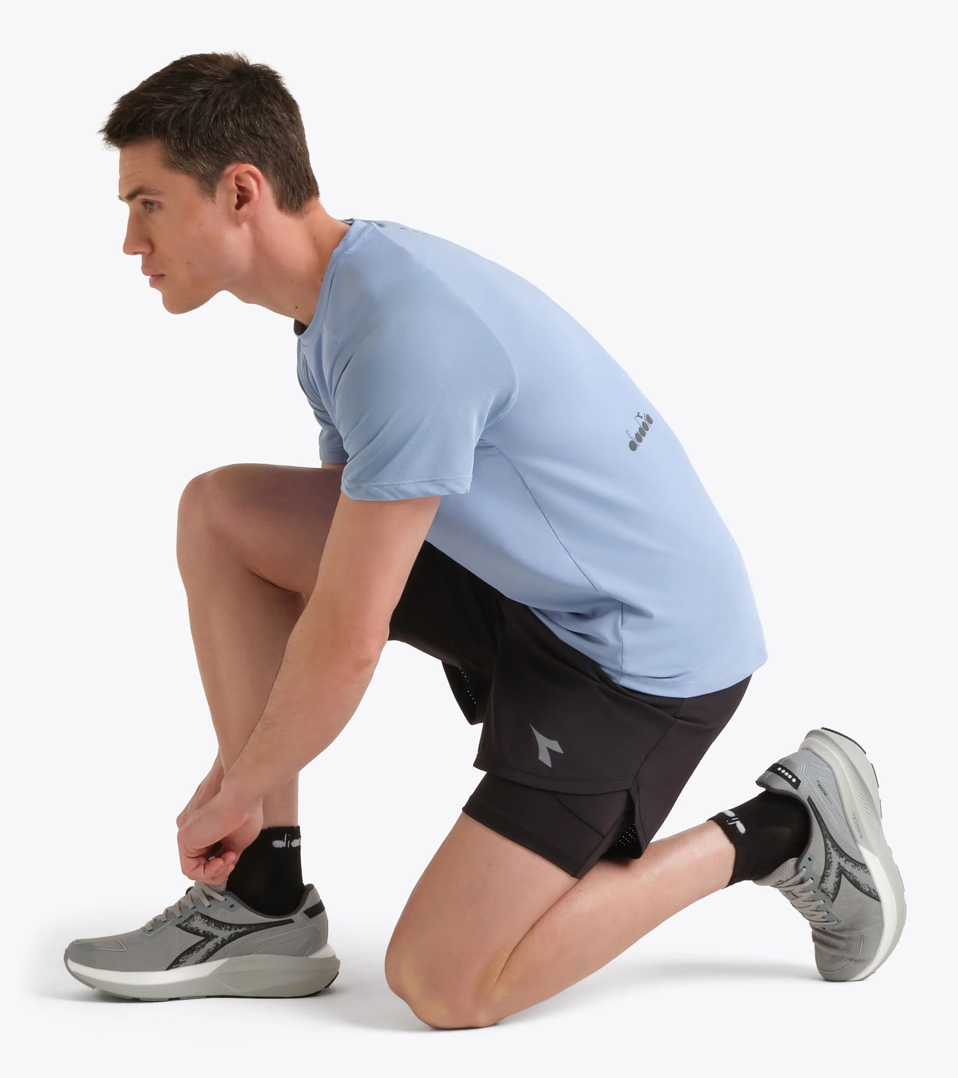 Diadora Men's Shorts 2IN1 Black / S