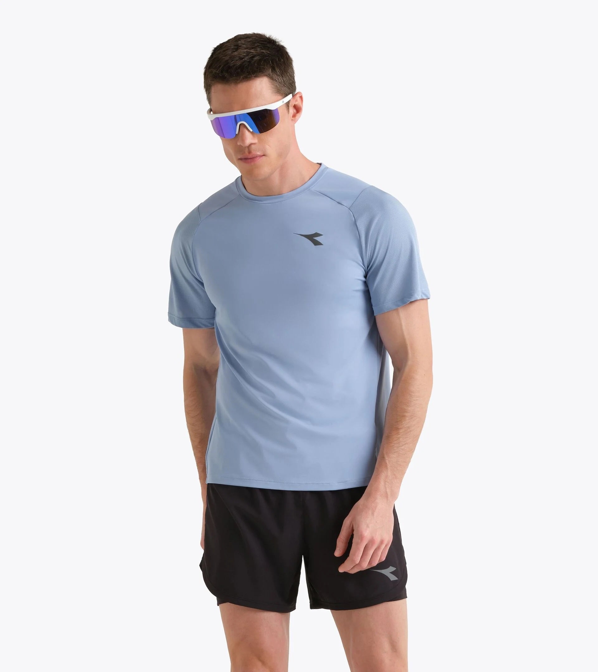 Diadora Men's SS T-shirt Tech M / Endless Sky