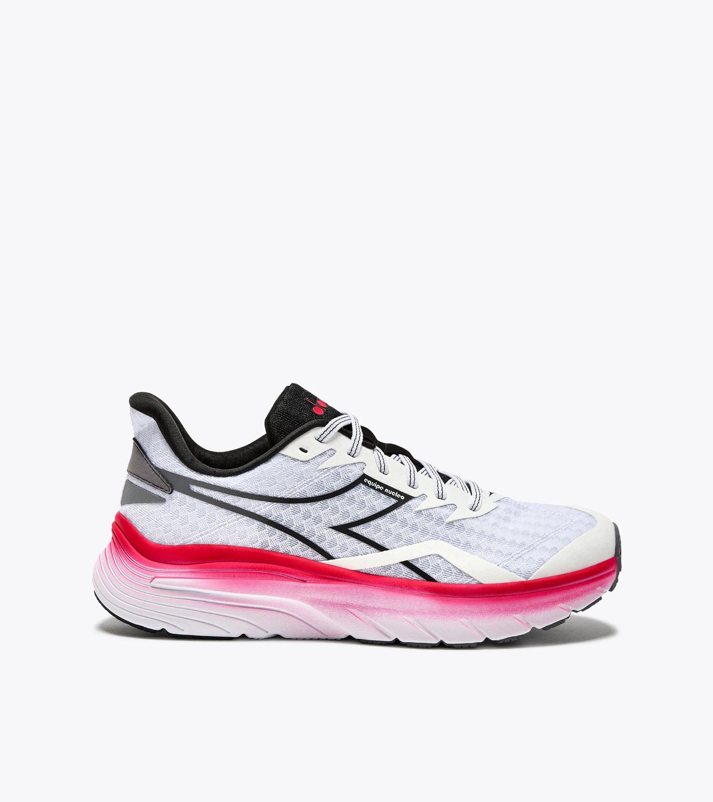 Diadora Mens Equipe Nucleo Running Shoe 8.5 / White | Black | Toreador