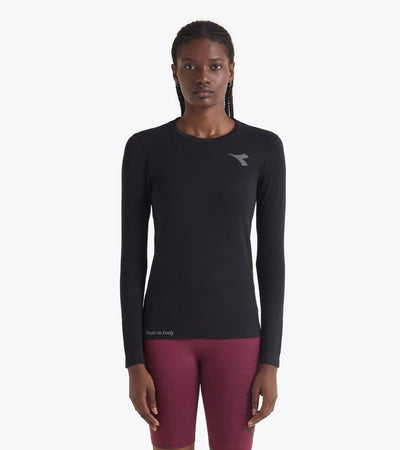 Diadora Woman's Long-Sleeved Stratouno T-Shirt Black / S/M