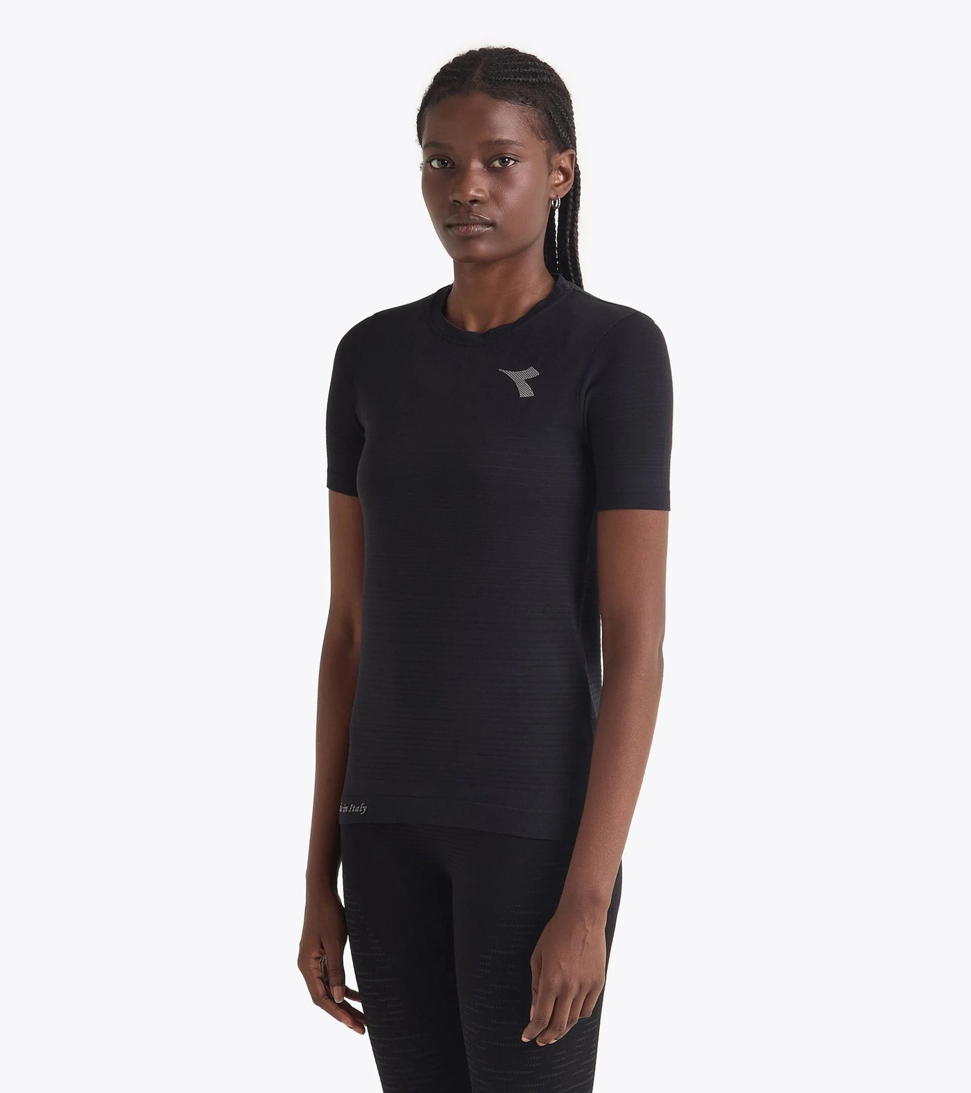 Diadora Woman's Short-Sleeved Stratouno T-Shirt Black / S/M