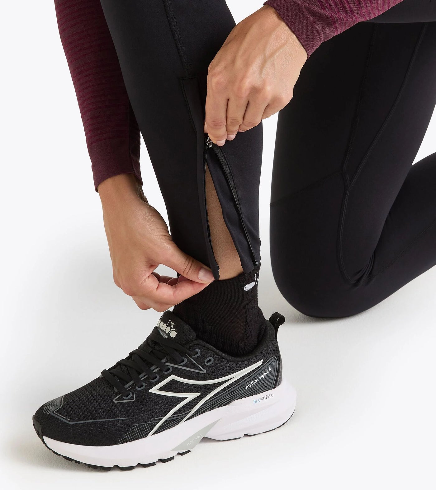 Diadora Women's Run Tights with Winter Protection