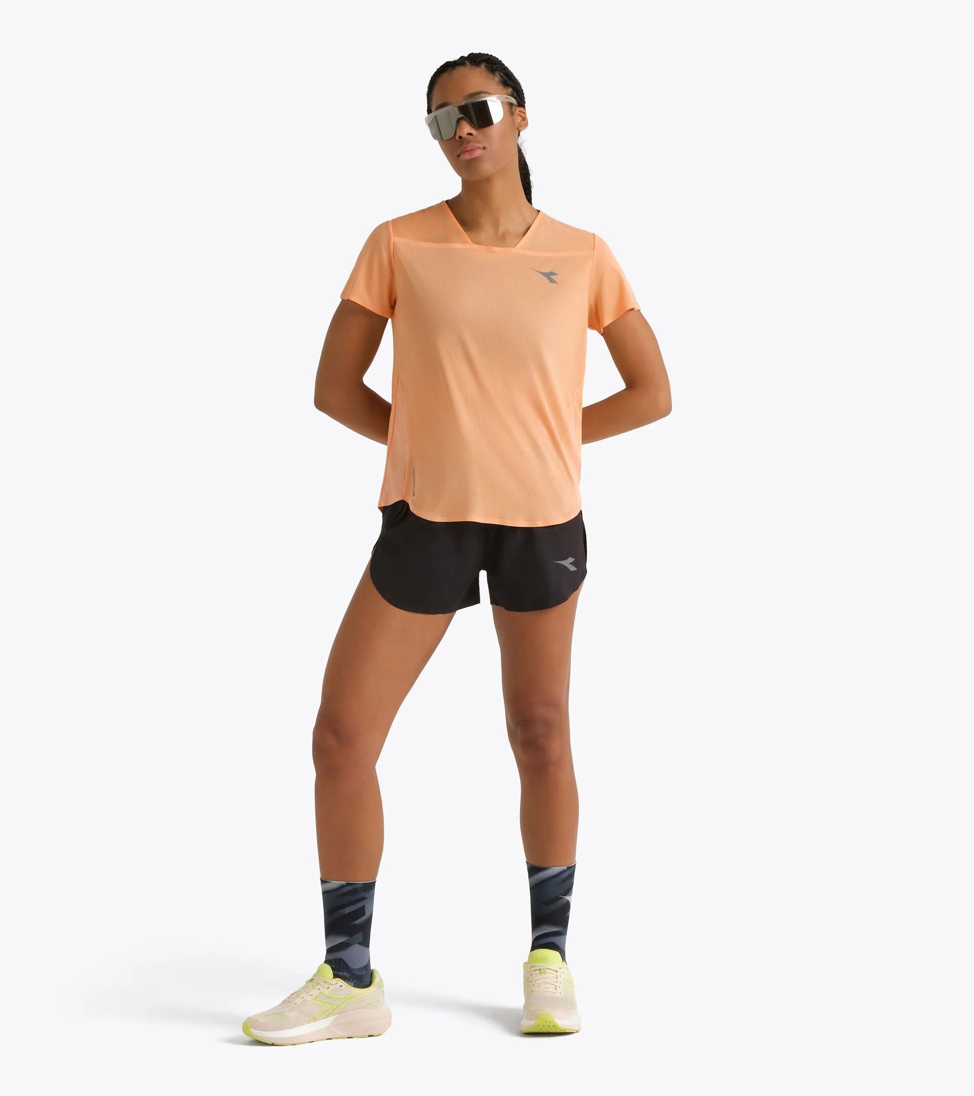 Diadora Women's Split Short 2.5 Super Light Fibrazero S / Black