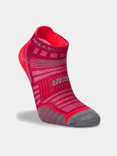 Hilly Twin Skin Socklet Min Small / Magenta/Grey Marl