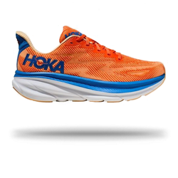 Hoka Men's Clifton 9 Running Shoe 8 / Vibrant Orange/Impala