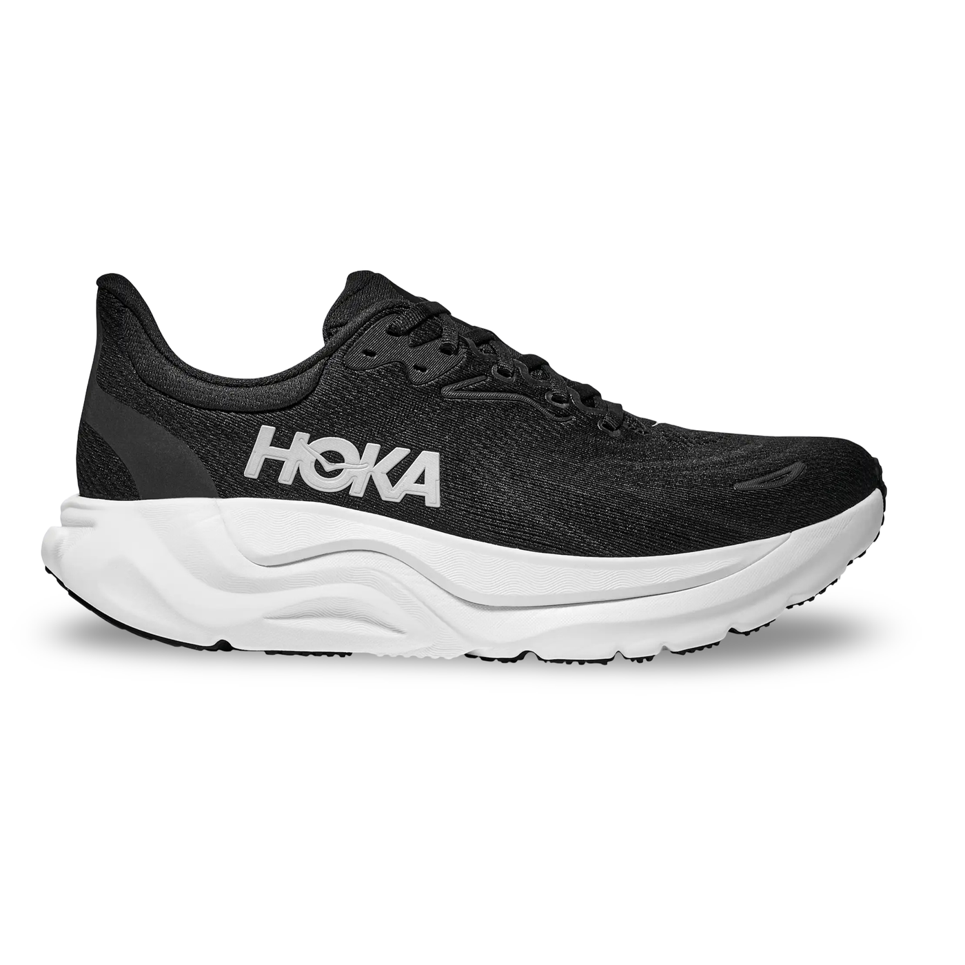 Hoka Women's Arahi 8 Road Running Shoe Black/White / 6