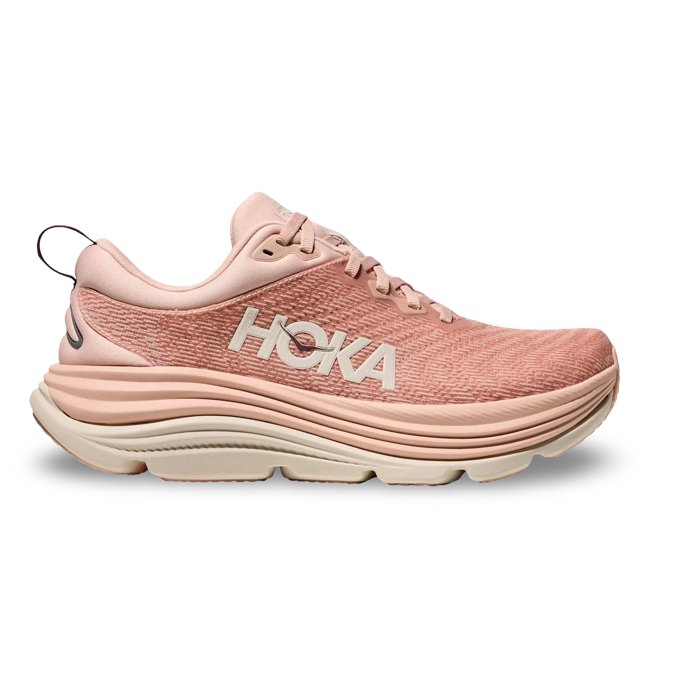 HOKA Women's Gaviota 5 Running Shoe Rose Latte/Rose Cream / 6