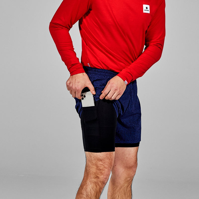 Mens CC Pace 2 in 1 Shorts 5inch