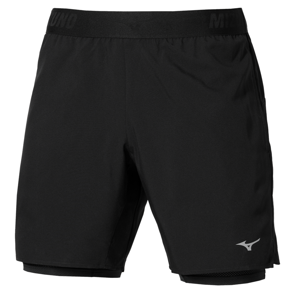 Mizuno Men's Core 7.5 Inches 2in1 Short S / Black