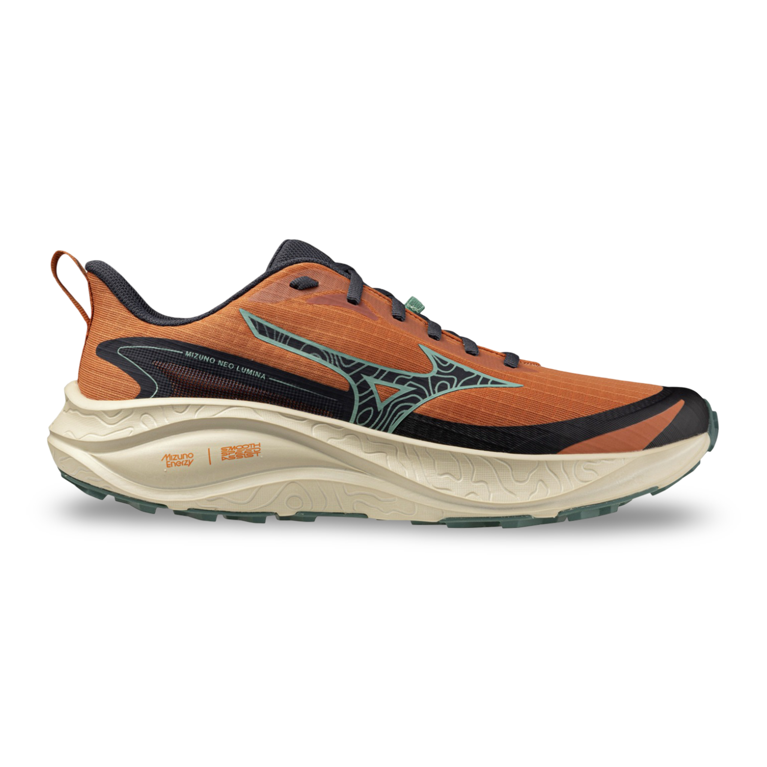 Mizuno Men's Neo Lumina Trail Running Shoes 8 / Sunburn/Goblin Green/Summer Sand