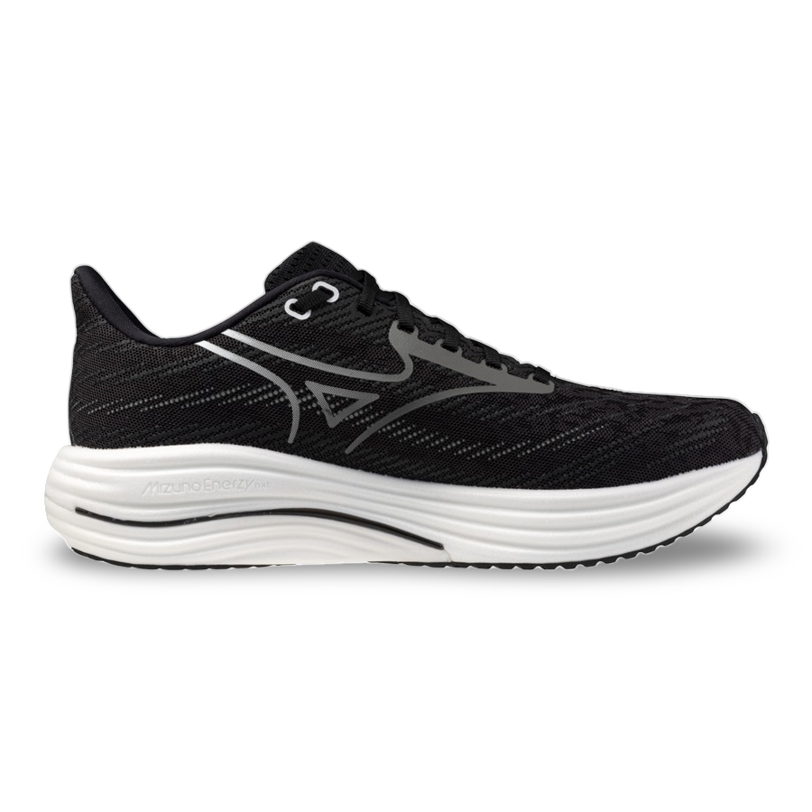 Mizuno Men's Rider 29 Wide (2E) Running Shoe 7 / Black Sand/White/Black