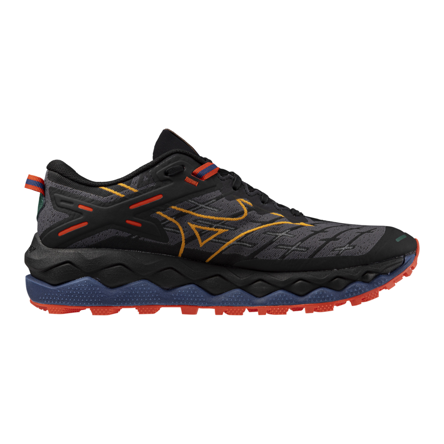 Mizuno Men's Wave Mujin 10 Trail Shoe Black/Apricot/Spicy Orange / 8