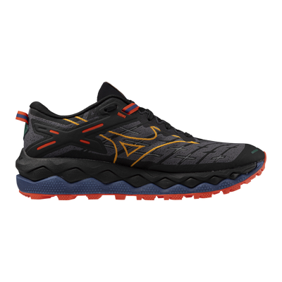 Mizuno Men's Wave Mujin 10 Trail Shoe Black/Apricot/Spicy Orange / 8