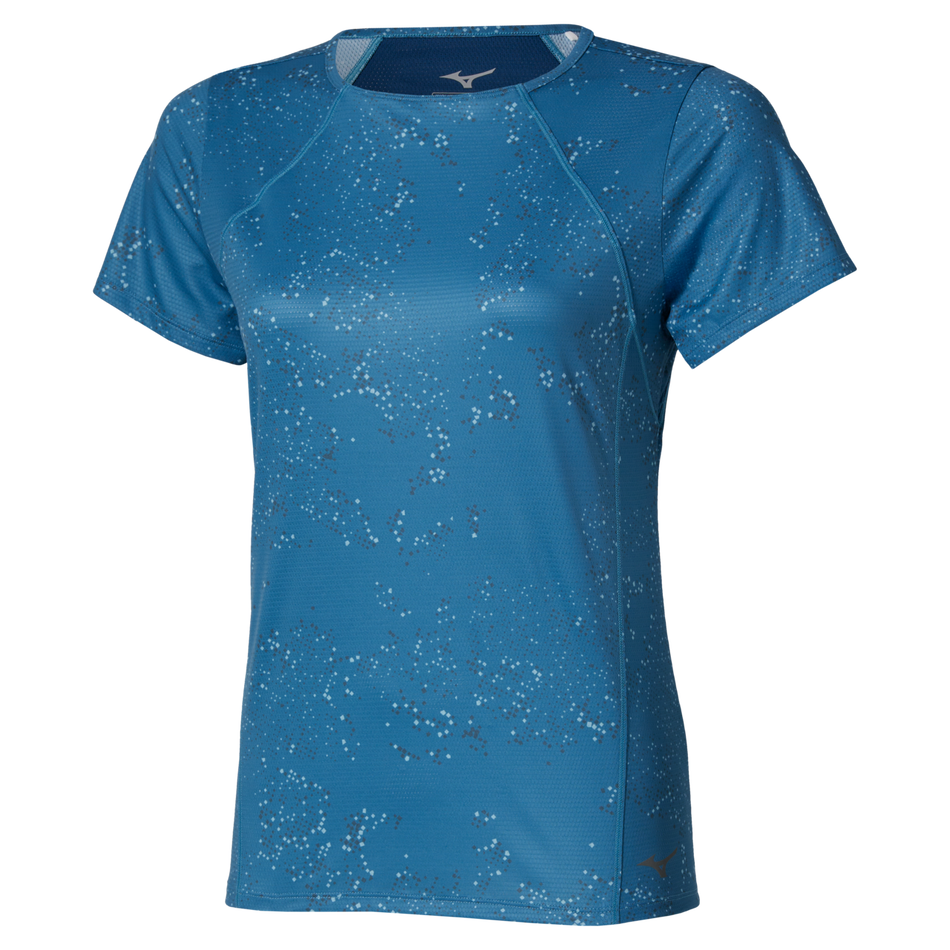 Mizuno Women's Graphic Short Sleeve Tee Larkspur / S