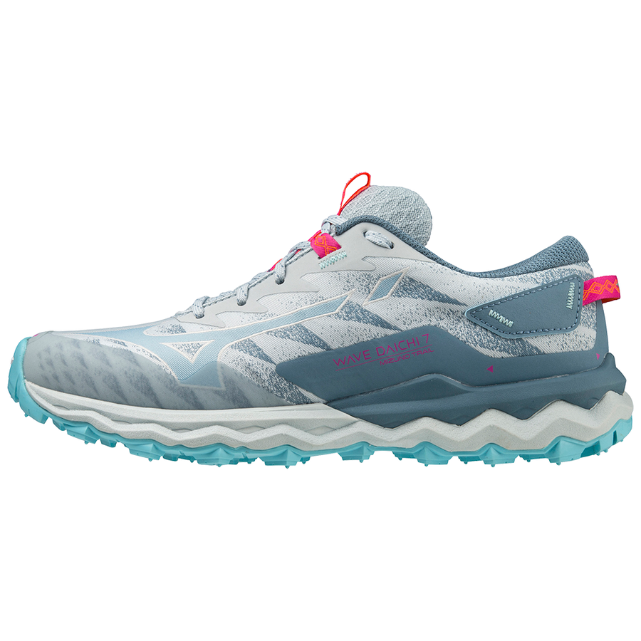 Mizuno Womens Wave Daichi 7 Running Shoe Baby Blue / 7.5