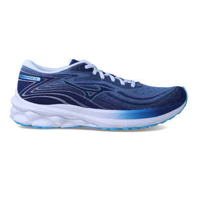 Mizuno Womens Wave Skyrise 5 Running Shoe Parisian/River/Estat / 7.5