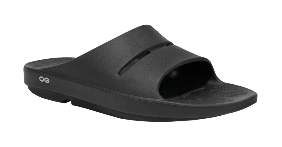 Oofos Unisex Ooahh Sport Slider All Black / M7/W8