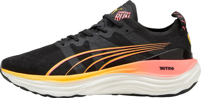 Puma Men's ForeverRun Nitro Running Shoe Black-Sun/Stream/Sunset / 10.5