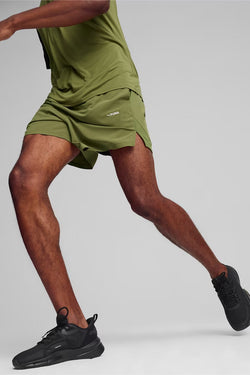 Puma Mens 5inch Ultra Breathe Stretch Shorts Olive Green / S