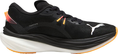 Puma Women's Deviate Nitro 3 Running Shoe Black/Sunset Glow / 4