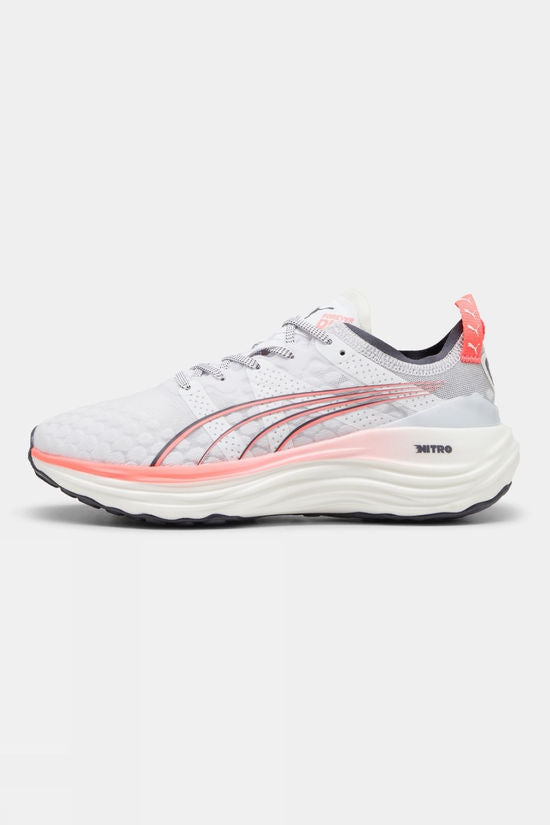 Puma Women's ForeverRun Nitro Running Shoe White/Sunset Glow / 5.5