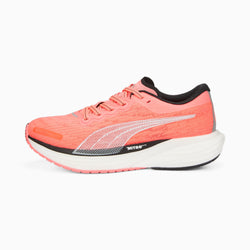 Puma Womens Deviate NITRO 2 Running Shoe Black-Elektro-purple / 4