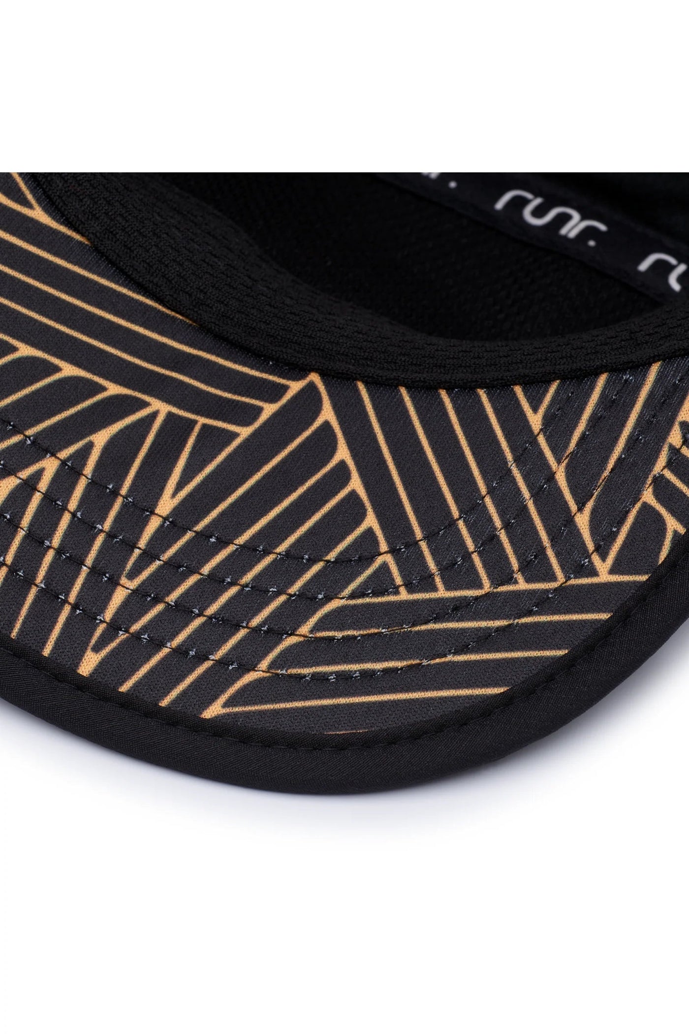 Runr Athens Technical Running Hat Black Gold