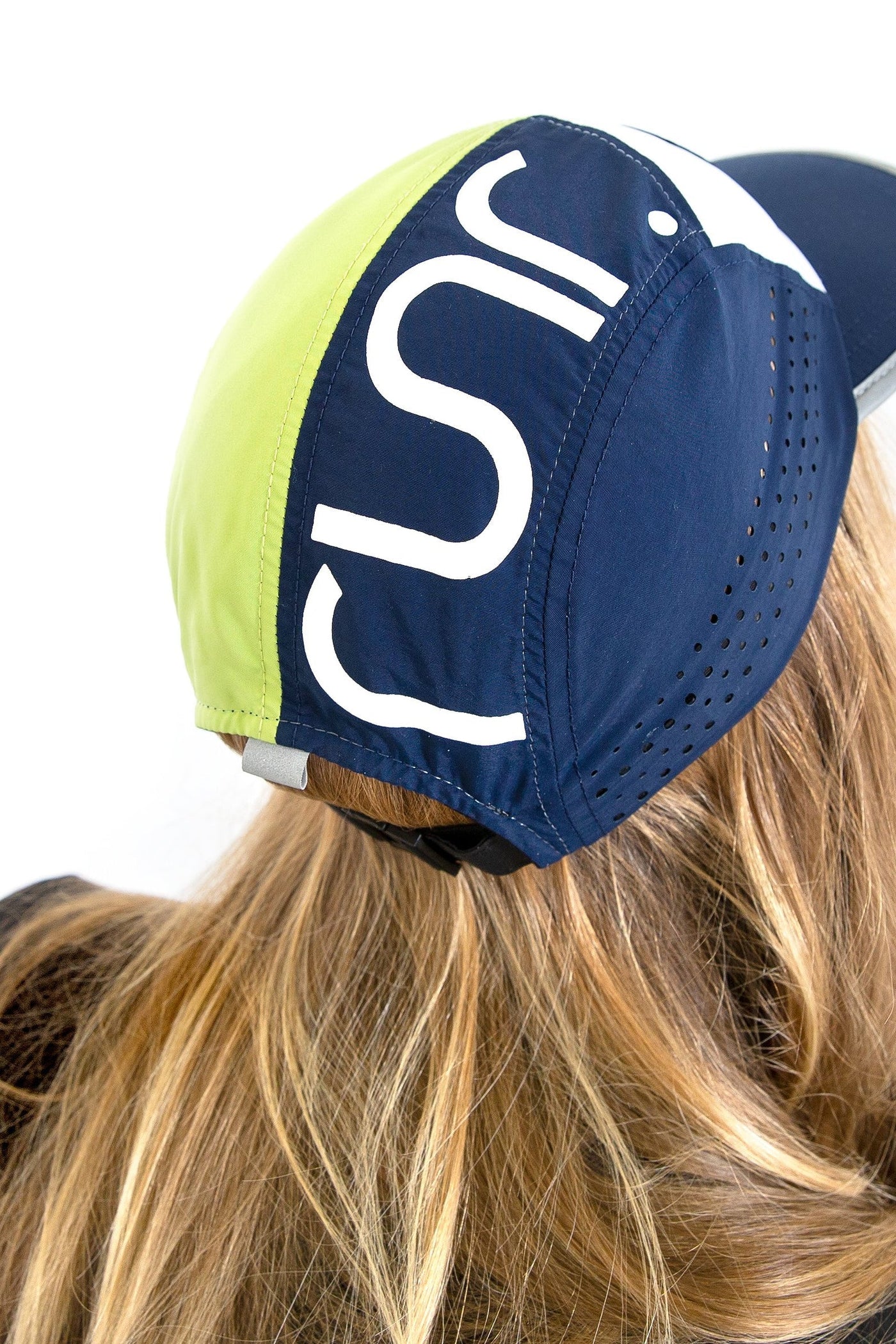 Runr London Technical Running Hat Navy/Green