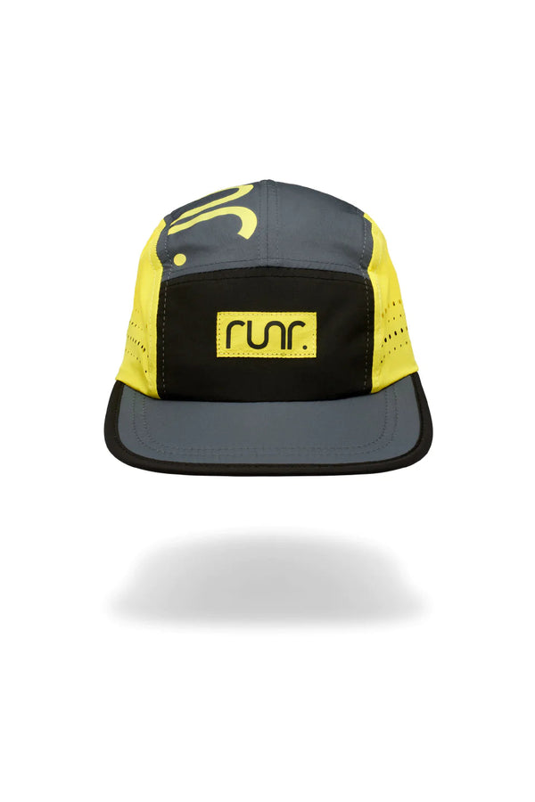 Runr Seoul Technical Running Hat grey/yellow