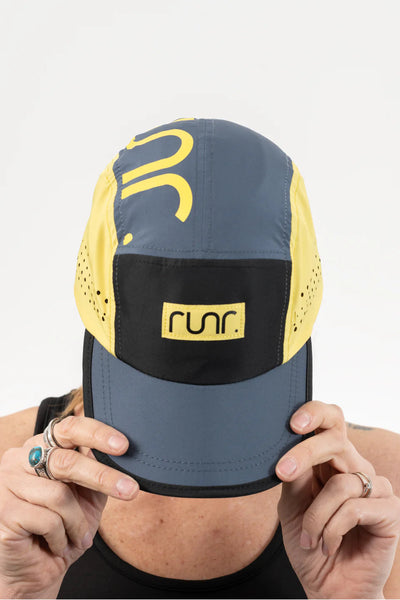 Runr Seoul Technical Running Hat grey/yellow