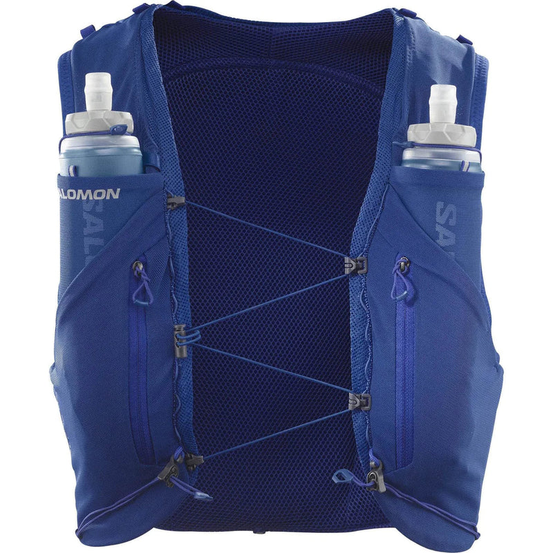 Salomon Advance Skin 12 Set With Flasks Running Back Pack Surf The Web / Large