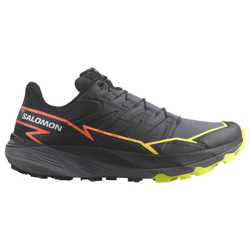 Salomon Mens Thundercross Trail Running Shoe Black/Quiet Shade/Coral / 8