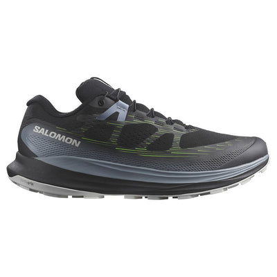 Salomon Mens Ultra Glide 2 Running Shoe Black/Flint/Stone/Green / 9.5