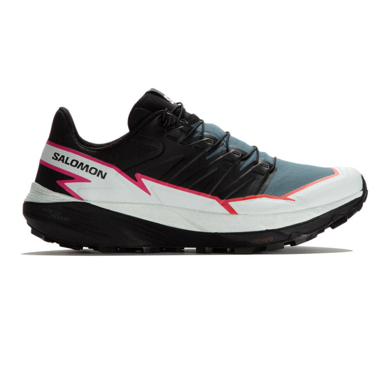 Salomon Womens Thundercross Trail Running Shoe 4.5 / Black/Bersea/Pink