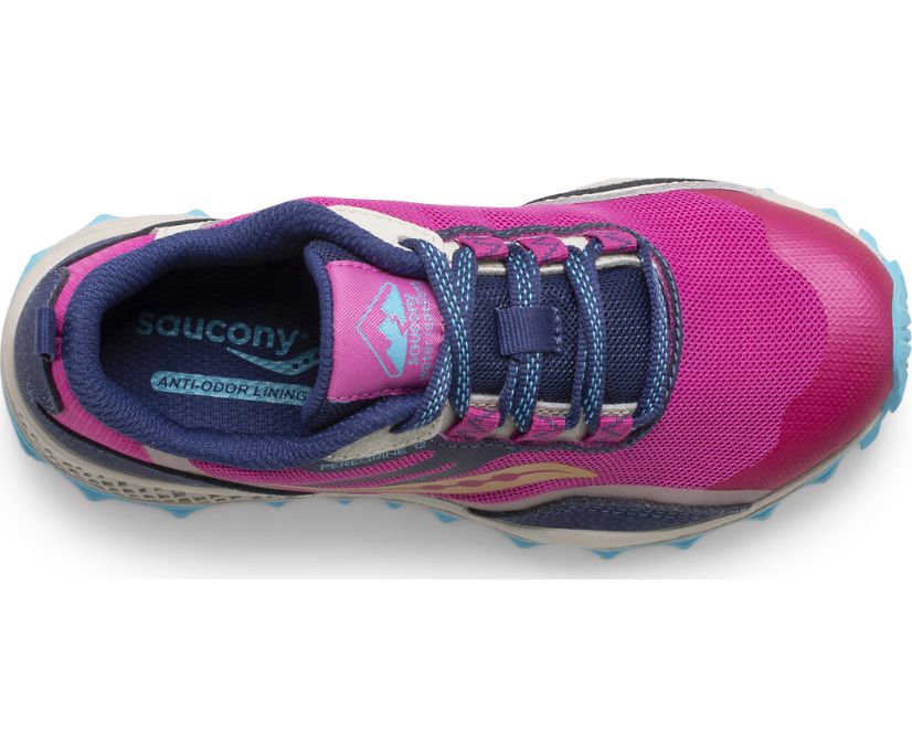 Saucony Kid's Peregrine KDZ A/C Sneaker Blue/Black | Laurie's Shoes