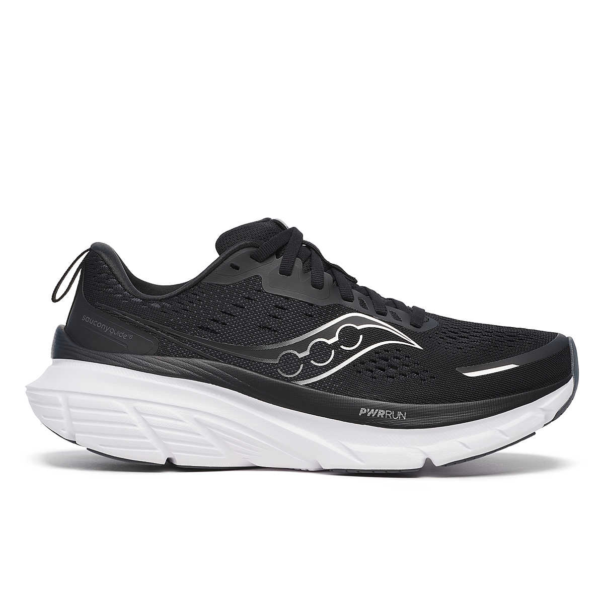 Saucony Women's Guide 18 Running Shoe Black/White / 5