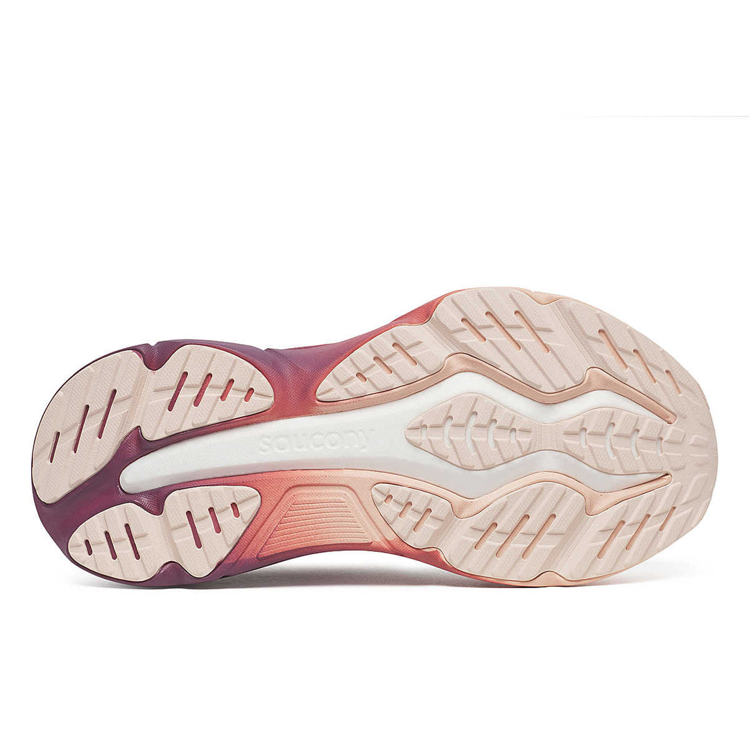 Saucony Hurricane 25 – Scarpe Da Running Con Massima Ammortizzazione, Colore Bianco, Taglia EU 41, Offset 6mm, Tecnologia CenterPath