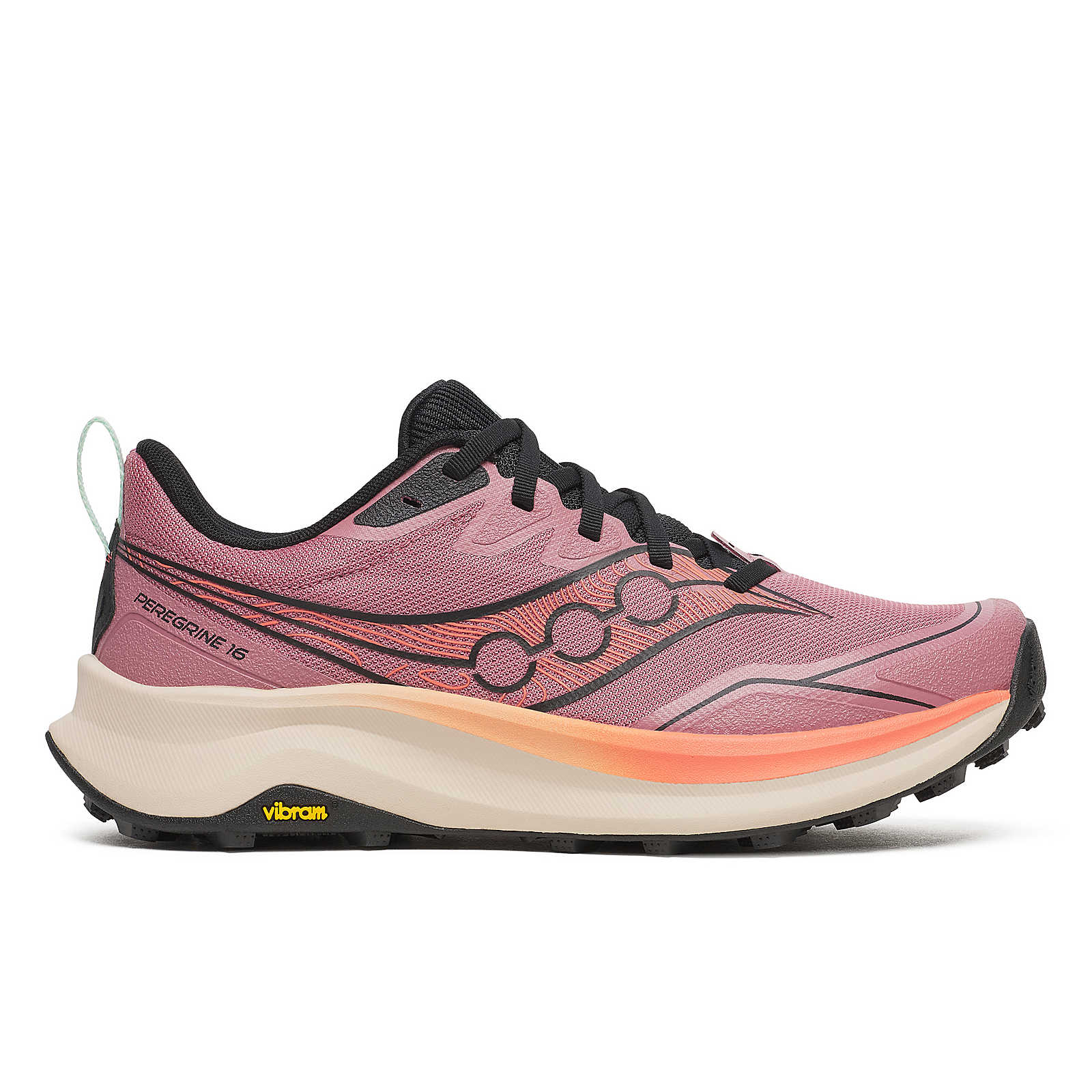 Saucony Women's Peregrine 16 Trail Running Shoe Mauve/Salmon / 4