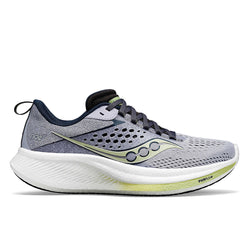 Saucony Women's Ride 17 Running Shoe (Wide) 4.5 / Iris | Navy | Violet