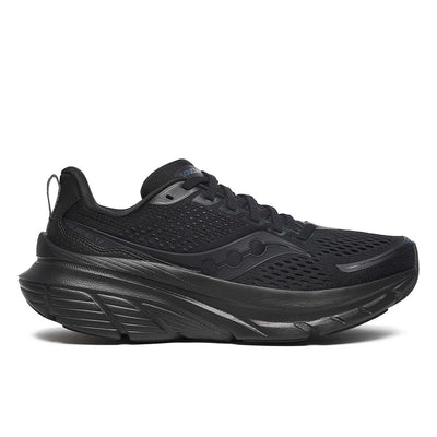 Saucony Womens Guide 17 Running Shoe Black/Black / 6