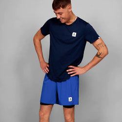 SaySky Men's Clean Combat T-Shirt Blue / X-Large
