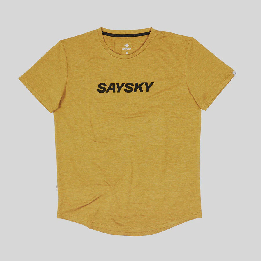 Saysky Men's Logo Pace T-Shirt Dark Yellow / S